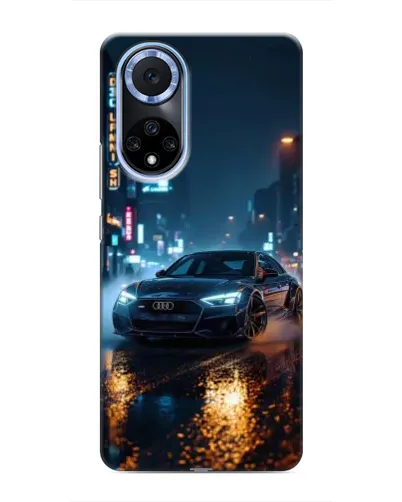 Чехол для Huawei Nova 9 SE с картинкой «Ночной город и Audi» Чехол для Huawei Nova 9 SE с картинкой «Ночной город и Audi»
