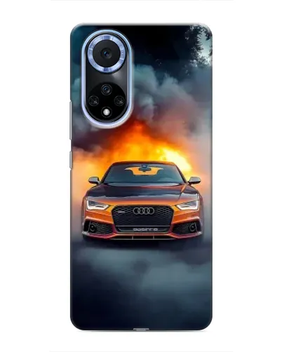 Чехол для Huawei Nova 9 SE с картинкой «Audi в огненном дыму» Чехол для Huawei Nova 9 SE с картинкой «Audi в огненном дыму»