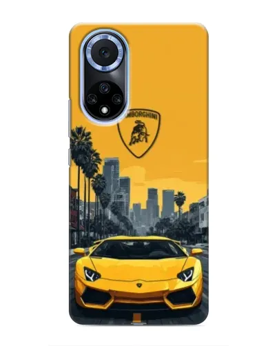 Чехол для Huawei Nova 9 SE с картинкой «Желтый Lamborghini город» Чехол для Huawei Nova 9 SE с картинкой «Желтый Lamborghini город»
