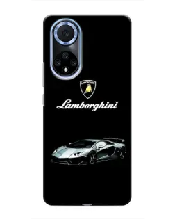 Чехол для Huawei Nova 9 SE с картинкой «Логотип Lamborghini классика»