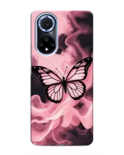 Чехол для Huawei Nova 9 SE с картинкой «Бабочка в дыму»
