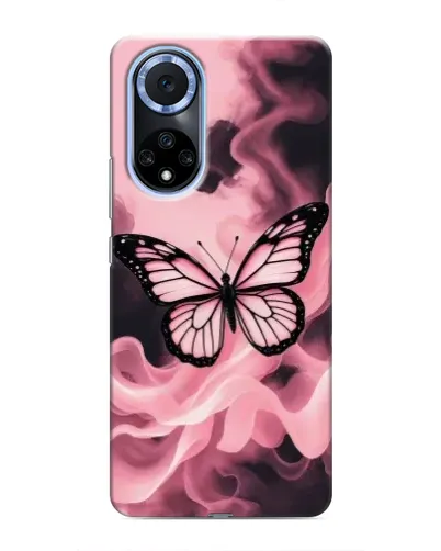 Чехол для Huawei Nova 9 SE с картинкой «Бабочка в дыму»