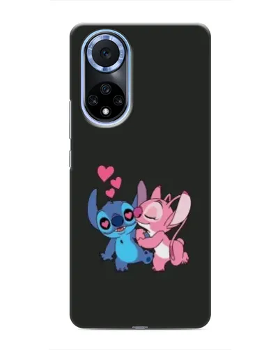 Чехол для Huawei Nova 9 SE с картинкой «Анжел целует Стича»