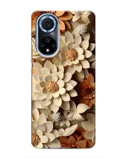 Чохол для Huawei Nova 9 SE з картинкою «Бежевий флористичний декор» Чохол для Huawei Nova 9 SE з картинкою «Бежевий флористичний декор»