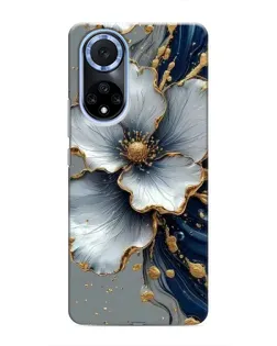 Чохол для Huawei Nova 9 SE з картинкою «Біла квітка та золотий флюїд» Чохол для Huawei Nova 9 SE з картинкою «Біла квітка та золотий флюїд»