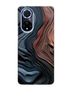 Чехол для Huawei Nova 9 SE с картинкой «Цветные волны каньона»