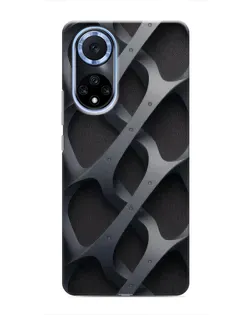 Чехол для Huawei Nova 9 SE с картинкой «Объемное серое плетение»