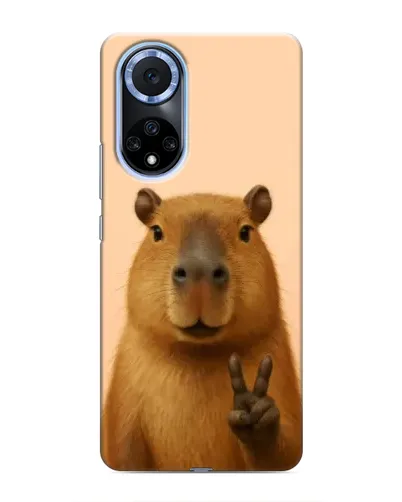 Чехол для Huawei Nova 9 SE с картинкой «Капибара виктория»