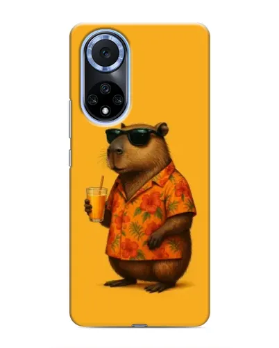 Чехол для Huawei Nova 9 SE с картинкой «Капибара на отдыхе»