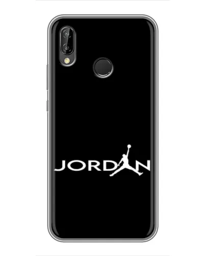 Чехол для Huawei P Smart 2019 с картинкой «Jordan White Logo» Чехол для Huawei P Smart 2019 с картинкой «Jordan White Logo»