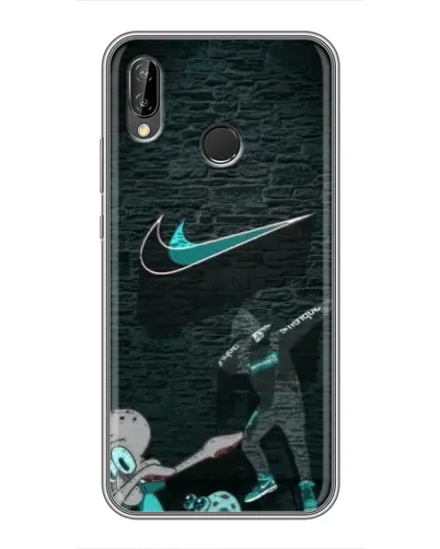 Чехол для Huawei P Smart 2019 с картинкой «Спортивный арт Nike»