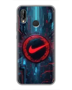 Чохол для Huawei P Smart 2019 з картинкою «Техногенний стиль Nike»