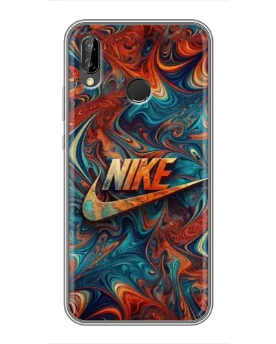 Чехол для Huawei P Smart 2019 с картинкой «Nike в абстракции»
