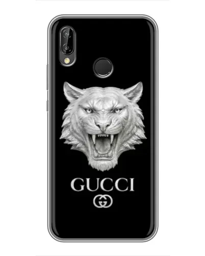 Чехол для Huawei P Smart 2019 с картинкой «Gucci — серебряный лев» Чехол для Huawei P Smart 2019 с картинкой «Gucci — серебряный лев»
