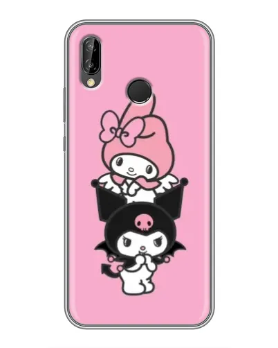Чехол для Huawei P Smart 2019 с картинкой «My Melody и Kuromi» Чехол для Huawei P Smart 2019 с картинкой «My Melody и Kuromi»