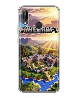 Чохол для Huawei P Smart 2019 з картинкою «Minecraft панорама»