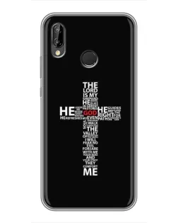 Чехол для Huawei P Smart 2019 с картинкой «Текстовый крест» Чехол для Huawei P Smart 2019 с картинкой «Текстовый крест»