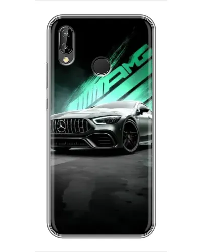 Чехол для Huawei P Smart 2019 с картинкой «Темный Mercedes AMG» Чехол для Huawei P Smart 2019 с картинкой «Темный Mercedes AMG»