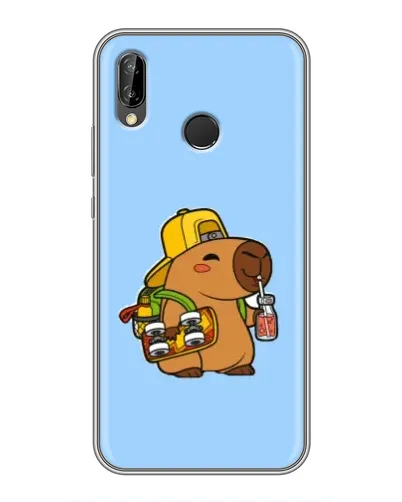 Чехол для Huawei P Smart 2019 с картинкой «Капибара на скейте» Чехол для Huawei P Smart 2019 с картинкой «Капибара на скейте»