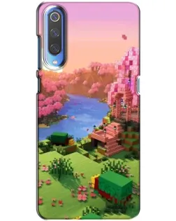 Чехол для Huawei P Smart 2020 с картинкой «Розовое дерево Minecraft»