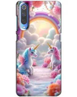 Чехол для Huawei P Smart 2020 с картинкой «Радуга и единороги»