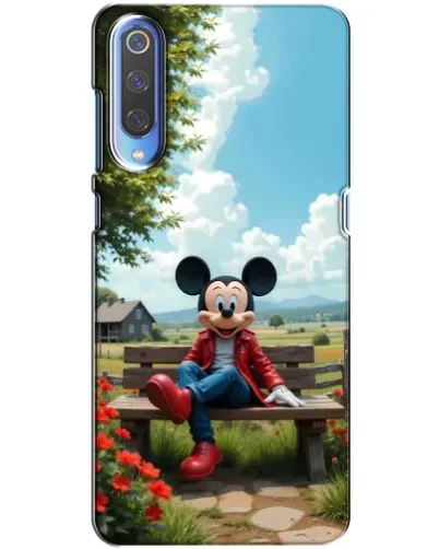 Чехол для Huawei P Smart 2020 с картинкой «Микки на скамейке»