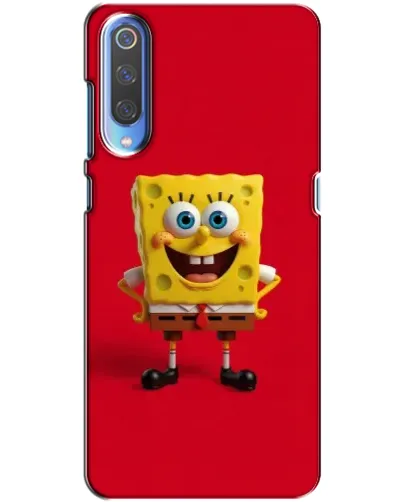 Чехол для Huawei P Smart 2020 с картинкой «Спанч Боб на красном»