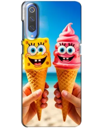 Чехол для Huawei P Smart 2020 с картинкой «Спанч Боб мороженое»