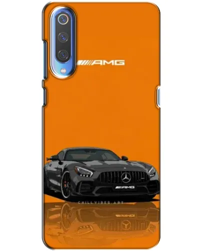 Чехол для Huawei P Smart 2020 с картинкой «Оранжевый Mercedes AMG»