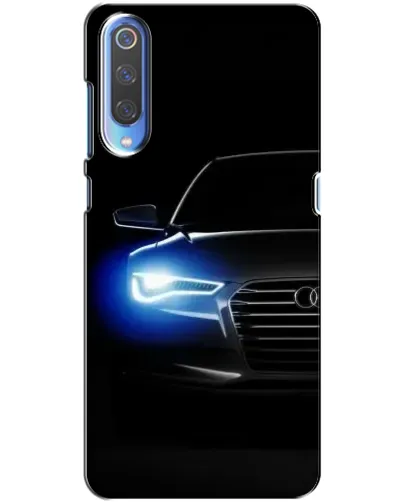 Чехол для Huawei P Smart 2020 с картинкой «Неоновый взгляд Audi»