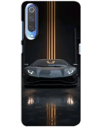 Чехол для Huawei P Smart 2020 с картинкой «Lamborghini золотые линии»