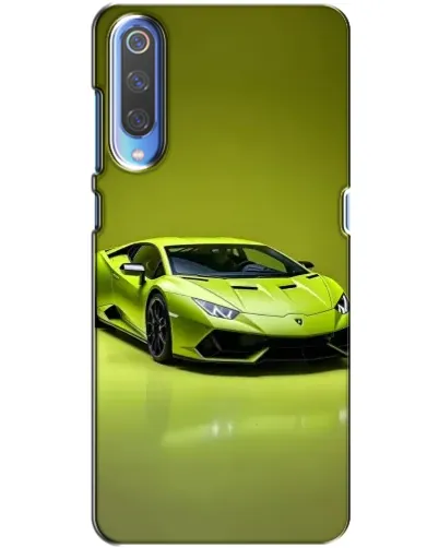 Чехол для Huawei P Smart 2020 с картинкой «Салатовый Lamborghini Huracan»
