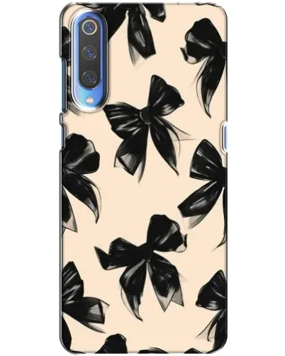 Чехол для Huawei P Smart 2020 с картинкой «Паттерн черные банты»