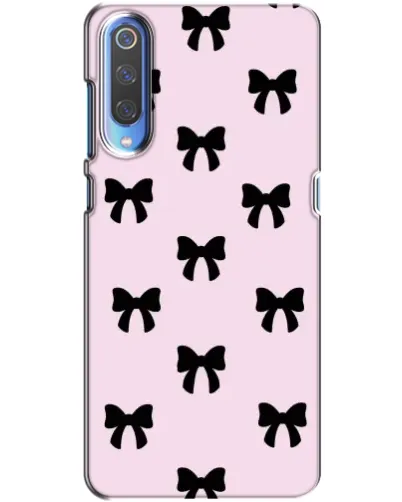 Чехол для Huawei P Smart 2020 с картинкой «Черные банты Coquette»