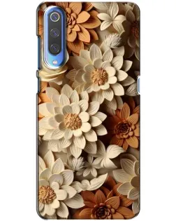 Чохол для Huawei P Smart 2020 з картинкою «Бежевий флористичний декор»
