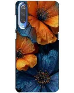 Чохол для Huawei P Smart 2020 з картинкою «Яскрава синьо-помаранчева флора»