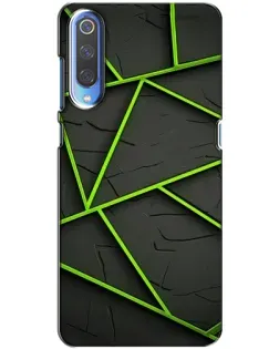 Чехол для Huawei P Smart 2020 с картинкой «Зеленые геометрические линии»