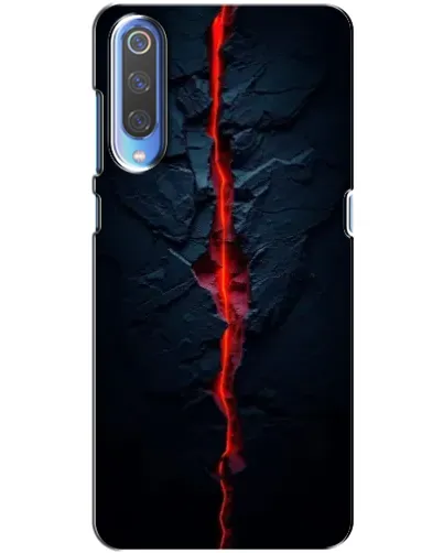 Чехол для Huawei P Smart 2020 с картинкой «Kрасная лавовая трещина»