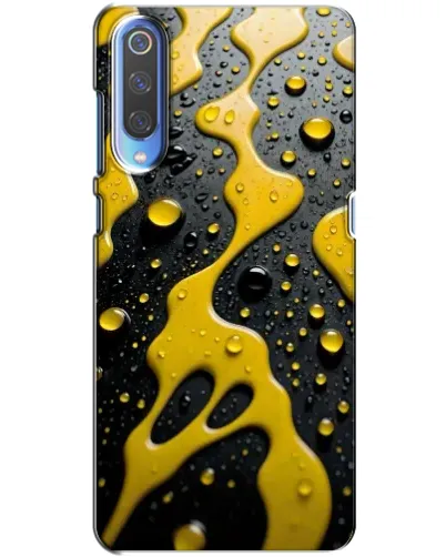Чехол для Huawei P Smart 2020 с картинкой «Жидкое желтое золото»