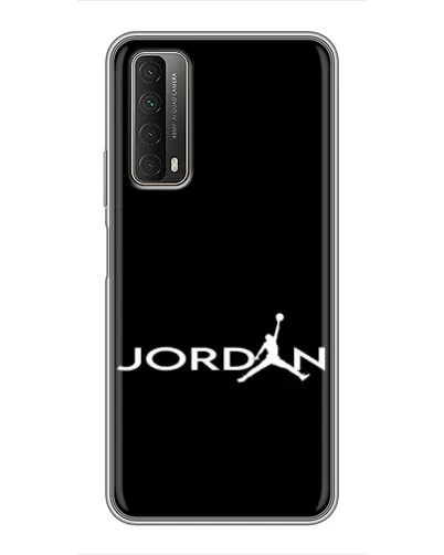 Чехол для Huawei P Smart 2021 с картинкой «Jordan White Logo»