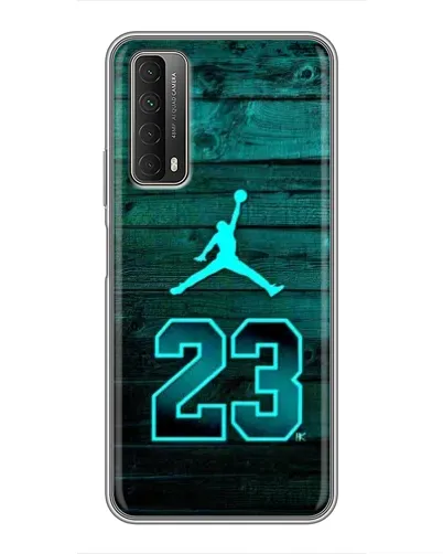 Чехол для Huawei P Smart 2021 с картинкой «Jordan Cyan 23»