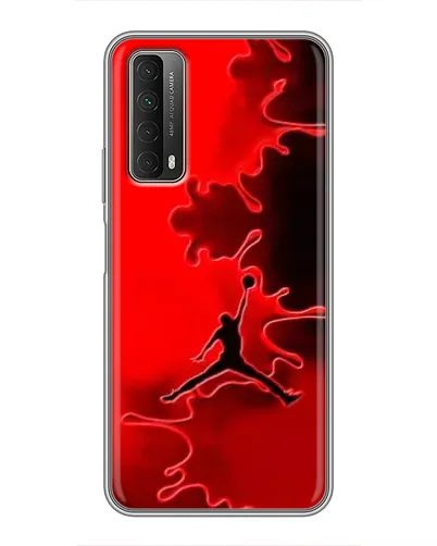 Чехол для Huawei P Smart 2021 с картинкой «Jordan Red Smoke»