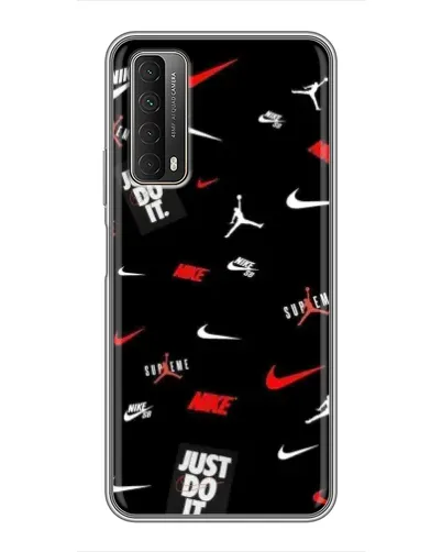 Чехол для Huawei P Smart 2021 с картинкой «Nike Mix Pattern»