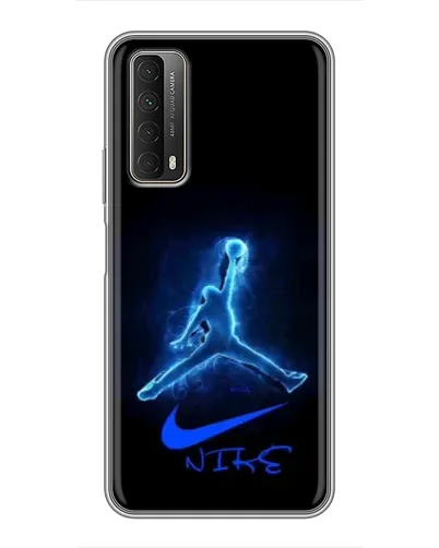 Чехол для Huawei P Smart 2021 с картинкой «Jordan Neon Blue»