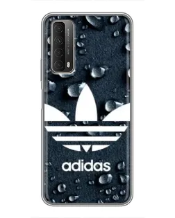 Чехол для Huawei P Smart 2021 с картинкой «Adidas Trefoil Blue»