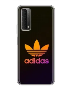 Чехол для Huawei P Smart 2021 с картинкой «Градиент Adidas»