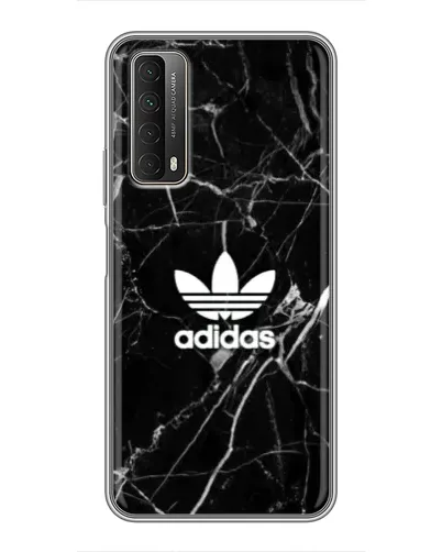 Чехол для Huawei P Smart 2021 с картинкой «Белый мрамор Adidas»