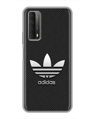 Чехол для Huawei P Smart 2021 с картинкой «Adidas Карбоновая текстура»