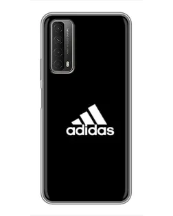 Чехол для Huawei P Smart 2021 с картинкой «Черная классика Adidas»