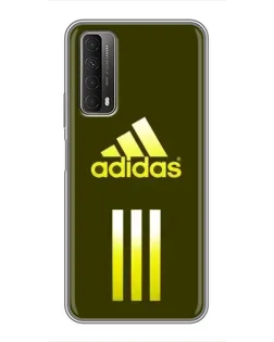 Чехол для Huawei P Smart 2021 с картинкой «Оливковый градиент Adidas»